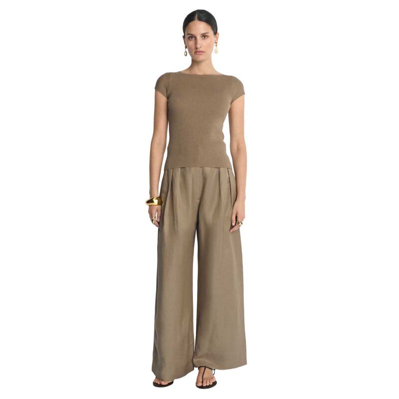 Veronika Maine Cotton Silk Cap Sleeve Knit image number 4